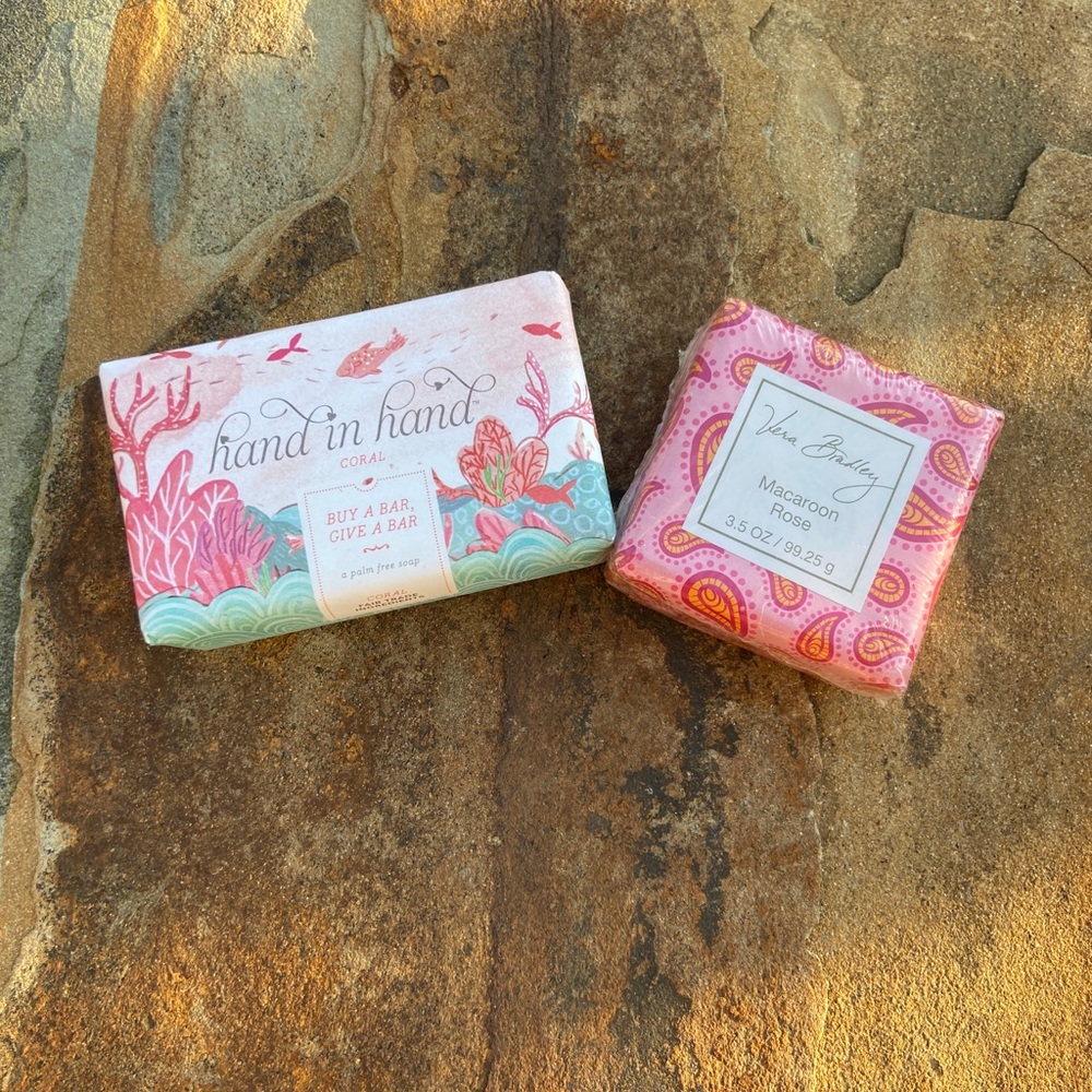Two Designer Soaps- Hand in Hand & Vera Bradley